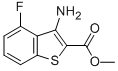 Structure of 3-AMINO-4-FLUORO-BENZO[B]THIOPHENE-2-CARBOXYLIC ACID METHYL ESTER