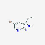 Structure of 5-bromo-3-ethyl-1H-pyrazolo[3,4-b]pyridine