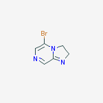 Structure of 5-bromo-2,3-dihydro-Imidazo[1,2-a]pyrazine