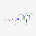 Structure of 2-chloroethyl 2,4-dichloro-7,8-dihydropyrido[4,3-d]pyrimidine-6(5H)-carboxylate