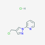 Structure of 2-(4-(Chloromethyl)-1H-pyrazol-1-yl)pyridine hydrochloride