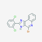 Structure of 4-Bromo-2-(2,6-dichlorophenyl)-1H-imidazo[4,5-c]quinoline