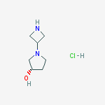 Structure of (S)-1-(Azetidin-3-yl)pyrrolidin-3-ol hydrochloride