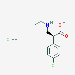 Structure of (S)-2-(4-Chlorophenyl)-3-(isopropylamino)propanoic acid hydrochloride