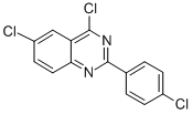 Structure of 4,6-DICHLORO-2-(4-CHLORO-PHENYL)-QUINAZOLINE