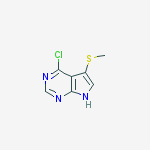 Structure of 4-chloro-5-methylsulfanyl-7h-pyrrolo[2,3-d]pyrimidine