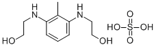 Structure of 2,6-Bis(2-hydroxyethylamino)toluene sulfate