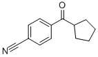 Structure of 4-CYANOPHENYL CYCLOPENTYL KETONE