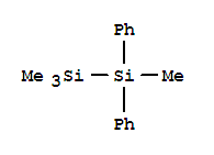 Structure of Disilane, 1,1,1,2-tetramethyl-2,2-diphenyl-