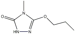 4-甲基-5-丙氧基-1,2,4-三唑啉酮结构式