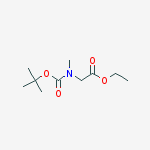 Structure of N-BOC-SARCOSINE ETHYL ESTER