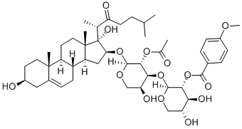 Structure of 16beta-[2-O-Acetyl-3-O-[2-O-(4-Methoxybenzoyl)-beta-D-xylopyranosyl)-alpha-L-arabinopyranosyloxy]-3b