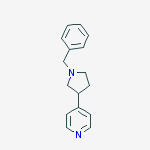 Structure of Pyridine, 4-[1-(phenylmethyl)-3-pyrrolidinyl]-
