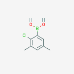 Structure of (2-chloro-3,5-dimethylphenyl)boronic Acid