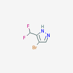 Structure of 4-bromo-5-(difluoromethyl)-1H-pyrazole