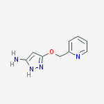 Structure of 5-(pyridin-2-ylmethoxy)-1H-pyrazol-3-amine