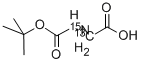 Structure of N-(TERT-BUTOXYCARBONYL)GLYCINE-2-13C-15N