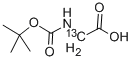 Structure of N-(TERT-BUTOXYCARBONYL)GLYCINE-2-13C
