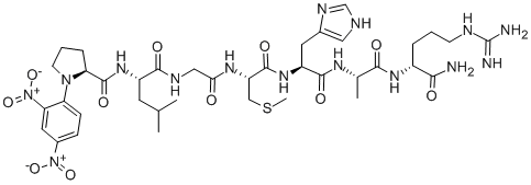 Structure of DNP-PRO-LEU-GLY-CYS(ME)-HIS-ALA-D-ARG-NH2