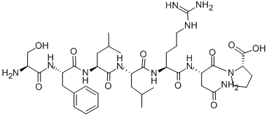 Structure of H-SER-PHE-LEU-LEU-ARG-ASN-PRO-OH
