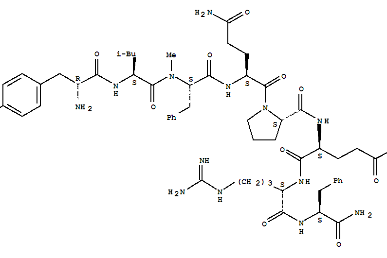 (D-TYR1,N-ME-PHE3)-NEUROPEPTIDE FF结构式