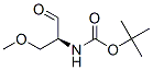 Carbamic acid,N-[(1S)-1-formyl-2-methoxyethyl]-, 1,1-dimethylethyl ester结构式