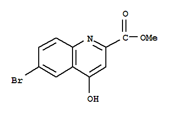6-溴-4-羟基喹啉-2-甲酸甲酯结构式