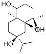 Structure of 1,4,6-Naphthalenetriol,decahydro-4,8a-dimethyl-6-(1-methylethyl)-, [1R-(1a,4a,4ab,6b,8aa)]-