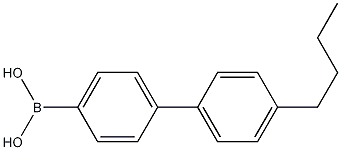 Structure of (4'-Butyl[1,1'-biphenyl]-4-yl)-boronic acid