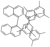 RAC-2,2-双(二(3,5-二甲基苯基)膦)-1,1-联萘结构式