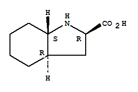 Structure of 1H-INDOLE-2-CARBOXYLIC ACID,OCTAHYDRO-,[2R-(2-A-,3ABETA-,7A-A-)]-