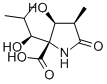 Structure of (3R,4S,5R)-4-HYDROXY-5-[(1S)-1-HYDROXY-2-METHYLPROPYL]-3-METHYL-2-PYRROLIDINONE-5-CARBOXYLIC ACID
