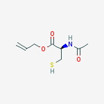 Structure of N-ACETYL-L-CYSTEINE ALLYL ESTER
