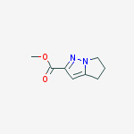 Methyl 5,6-dihydro-4H-pyrrolo[1,2-b]pyrazole-2-carboxylate结构式