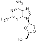 Structure of 2,6-diaminopurine dioxolane