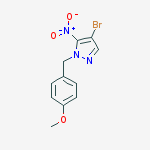 Structure of 1-(4-methoxybenzyl)-4-bromo-3-nitro-1H-pyrazole