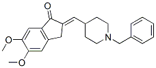 Structure of 2-[(E)-(1-BENZYL-4-PIPERIDINYL)METHYLIDENE]-5,6-DIMETHOXY-1-INDANONE