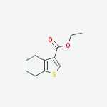 Structure of Benzo[b]thiophene-3-carboxylic acid, 4,5,6,7-tetrahydro-, ethyl ester