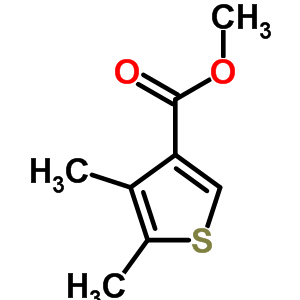 Structure of 4,5-DIMETHYL-3-THIOPHENECARBOXYLIC ACID;ME ESTER