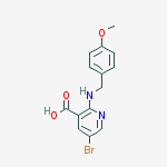 Structure of 5-Bromo-2-((4-methoxybenzyl)amino)nicotinic acid