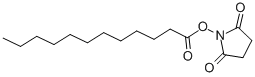 Structure of DODECANOIC ACID-N-HYDROXYSUCCINIMIDE ESTER