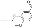 4-METHOXY-3-(2-PROPYNYLOXY)BENZENECARBALDEHYDE结构式