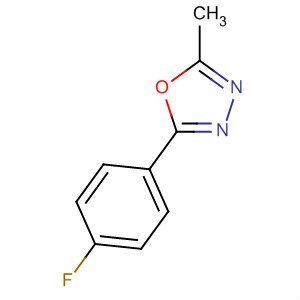 Structure of 1,3,4-Oxadiazole, 2-(4-fluorophenyl)-5-methyl-