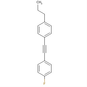 Structure of Benzene, 1-[(4-fluorophenyl)ethynyl]-4-propyl-