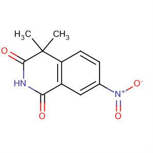 Structure of 1,3(2H,4H)-Isoquinolinedione, 4,4-dimethyl-7-nitro-
