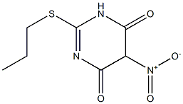 Structure of 4,6-Dihydroxy-5-nitro-2-(propylthio)pyrimidine