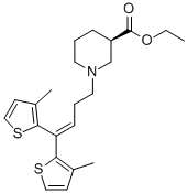Structure of 2-thienyl)-3-butenyl]-, ethyl ester, (3R)-