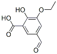 Structure of Benzoic acid,3-ethoxy-5-formyl-2-hydroxy-