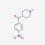 Structure of Methanone, (4-nitrophenyl)-4-piperidinyl