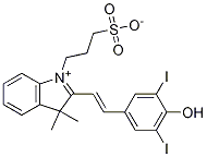 Structure of 3H-IndoliuM, 2-[2-(4-hydroxy-3,5-diiodophenyl)ethenyl]-3,3-diMethyl-1-(3-sulfopropyl)-, inner salt